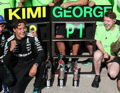 Spark Mercedes W16 #63 George Russell Canadian F1 GP 2025 Winner (With Pitboard) 1/43 Scale S9616