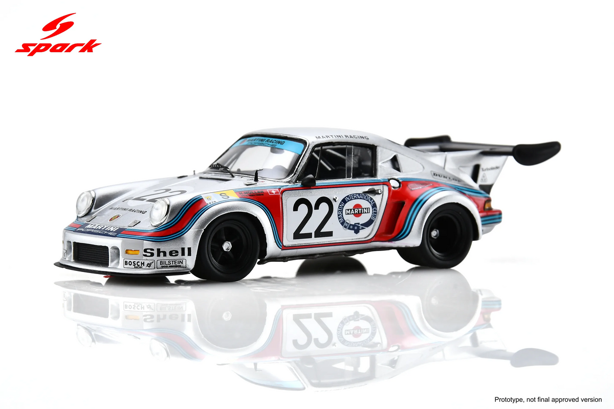 Spark Porsche 911 Carrera RSR Turbo #22 Martini Racing Porsche System 24 Hours of Le Mans 1974 1/43 Scale S9792