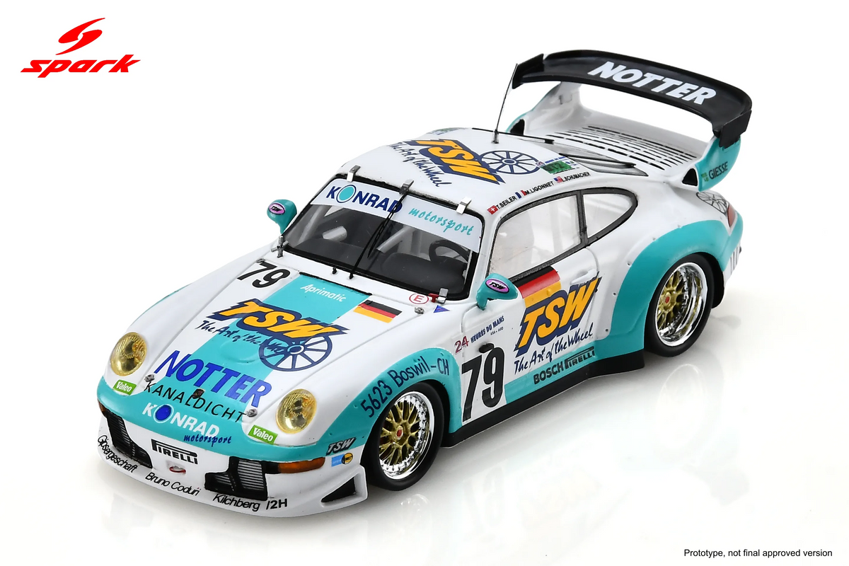 Spark Porsche 911 GT2 #79 Konrad Motorsport 24 Hours of Le Mans 1997 1/43 Scale S9913