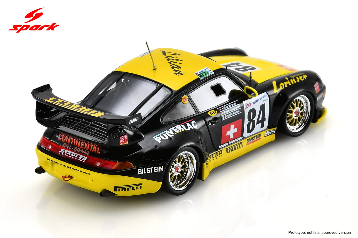 Spark Porsche 911 GT2 #84 Stadler Motorsport 24 Hours of Le Mans 1997 1/43 Scale S9915