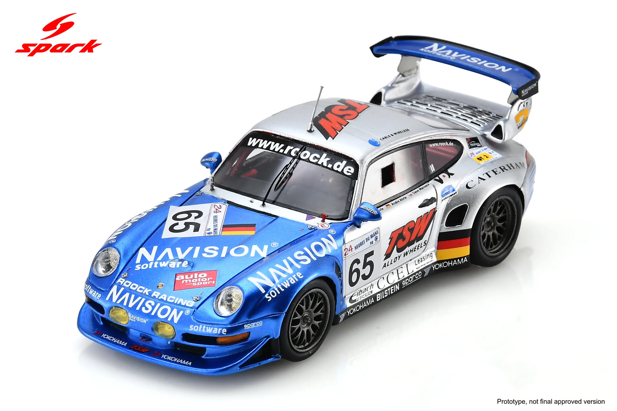 Spark Porsche 911 GT2 #65 Roock Racing Team 24 Hours of Le Mans 1998 1/43 Scale S9922