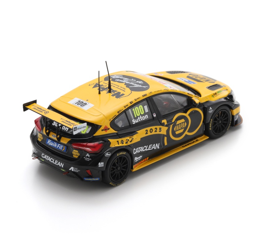 Spark Ford Focus BTCC #100 Ashley Sutton Brands Hatch Indy 2025 1/43 Scale UK041