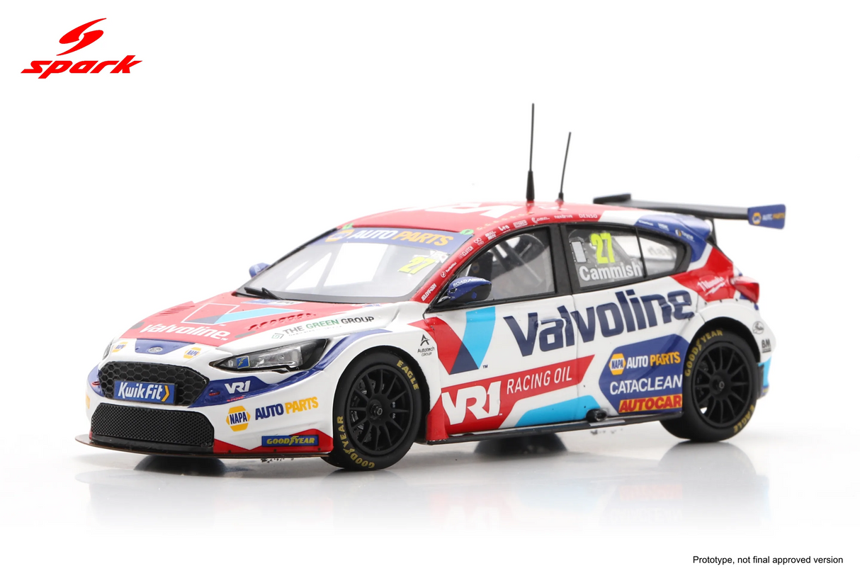 Spark Ford Focus BTCC #27 Dan Cammish Silverstone 2024 Valvoline 1/43 Scale UK042