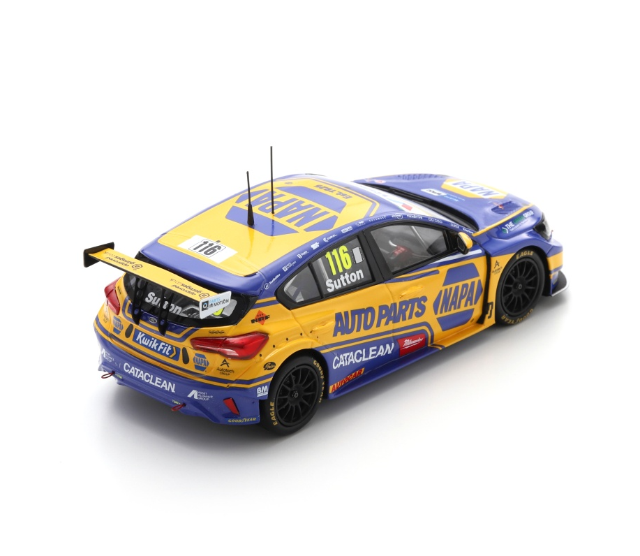 Spark Ford Focus #116 Ashley Sutton BTCC 2025 Donington Park Race 1 & 2 Winner 1/43 Scale UK026