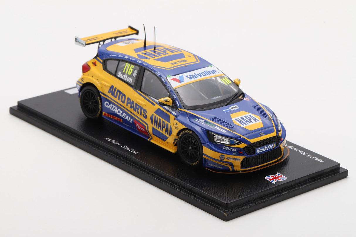 Spark Ford Focus #116 Ashley Sutton BTCC 2025 Donington Park Race 1 & 2 Winner 1/43 Scale UK026