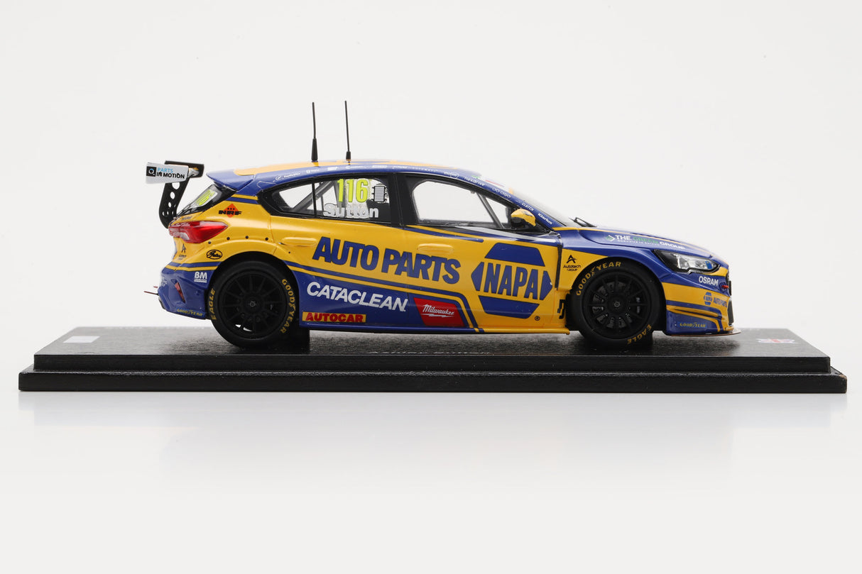 Spark Ford Focus #116 Ashley Sutton BTCC 2025 Donington Park Race 1 & 2 Winner 1/43 Scale UK026