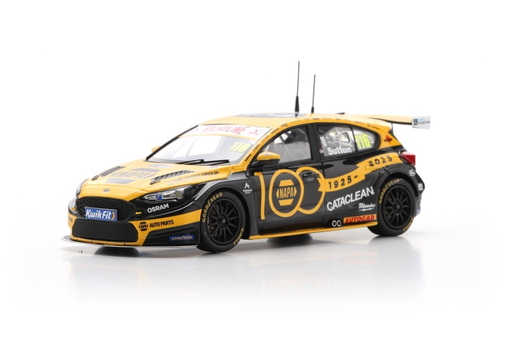 Spark Ford Focus #116 Ashley Sutton BTCC Thruxton Race 2 Winner 2025 1/43 Scale UK027