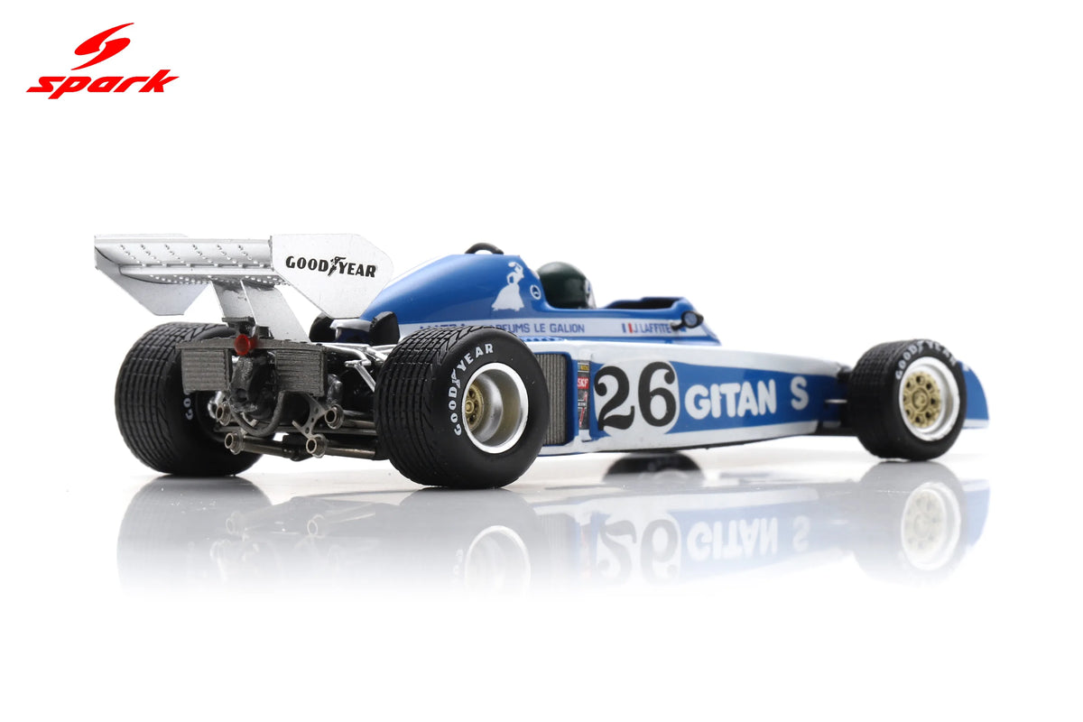 Spark Ligier JS5 #26 Jacques Laffite 1976 Japanese F1 Grand Prix 1/43 Scale