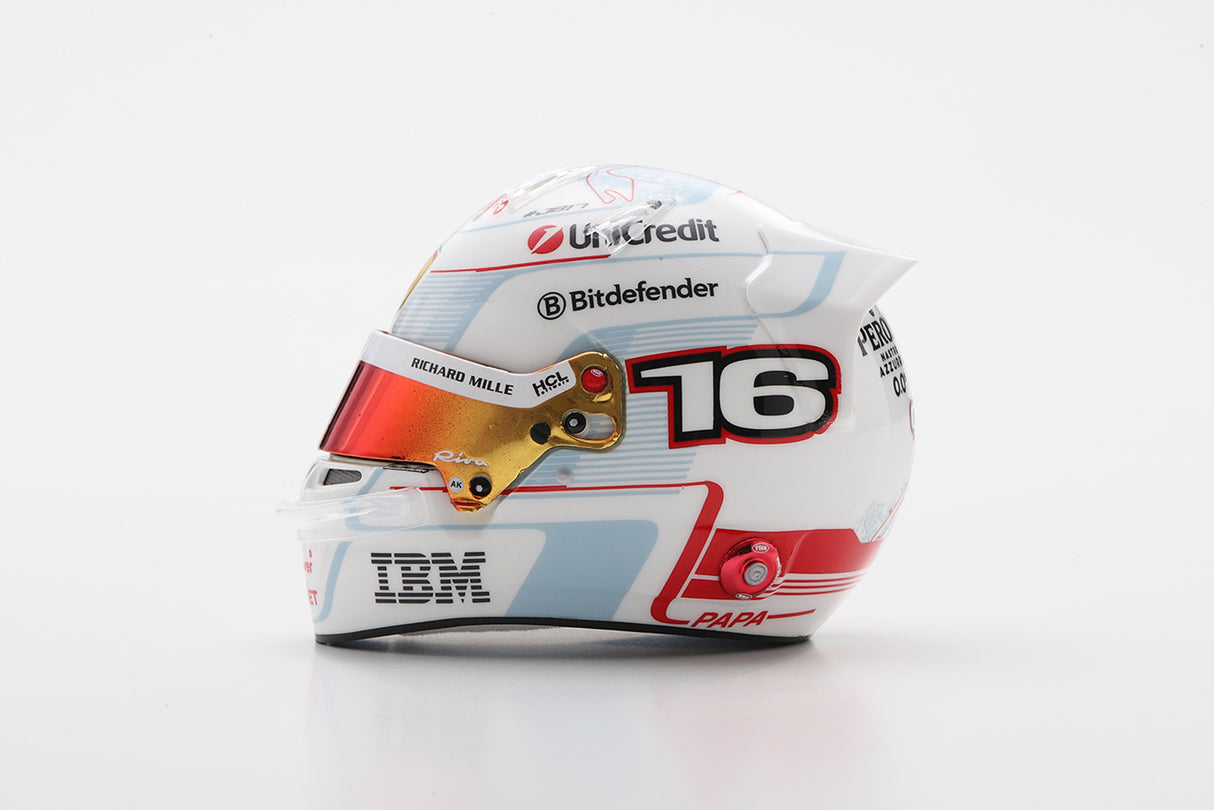 Looksmart Charles Leclerc Monaco F1 GP 2025 1/5 Scale Helmet LSHEL013