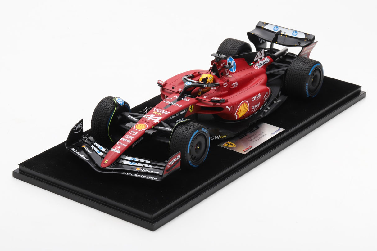 Looksmart Ferrari SF-23 #44 Lewis Hamilton 2025 Fiorano Test 1/18 Scale LS18F1073