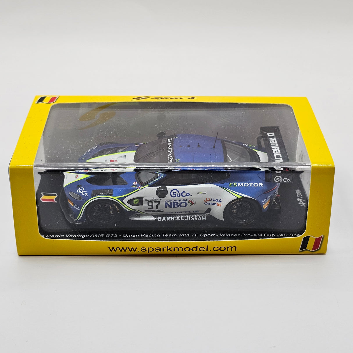 Spark Aston Martin Vantage GT3 #97 Oman Racing Pro-Am Win 24Hrs Spa 2019 1/43 Scale
