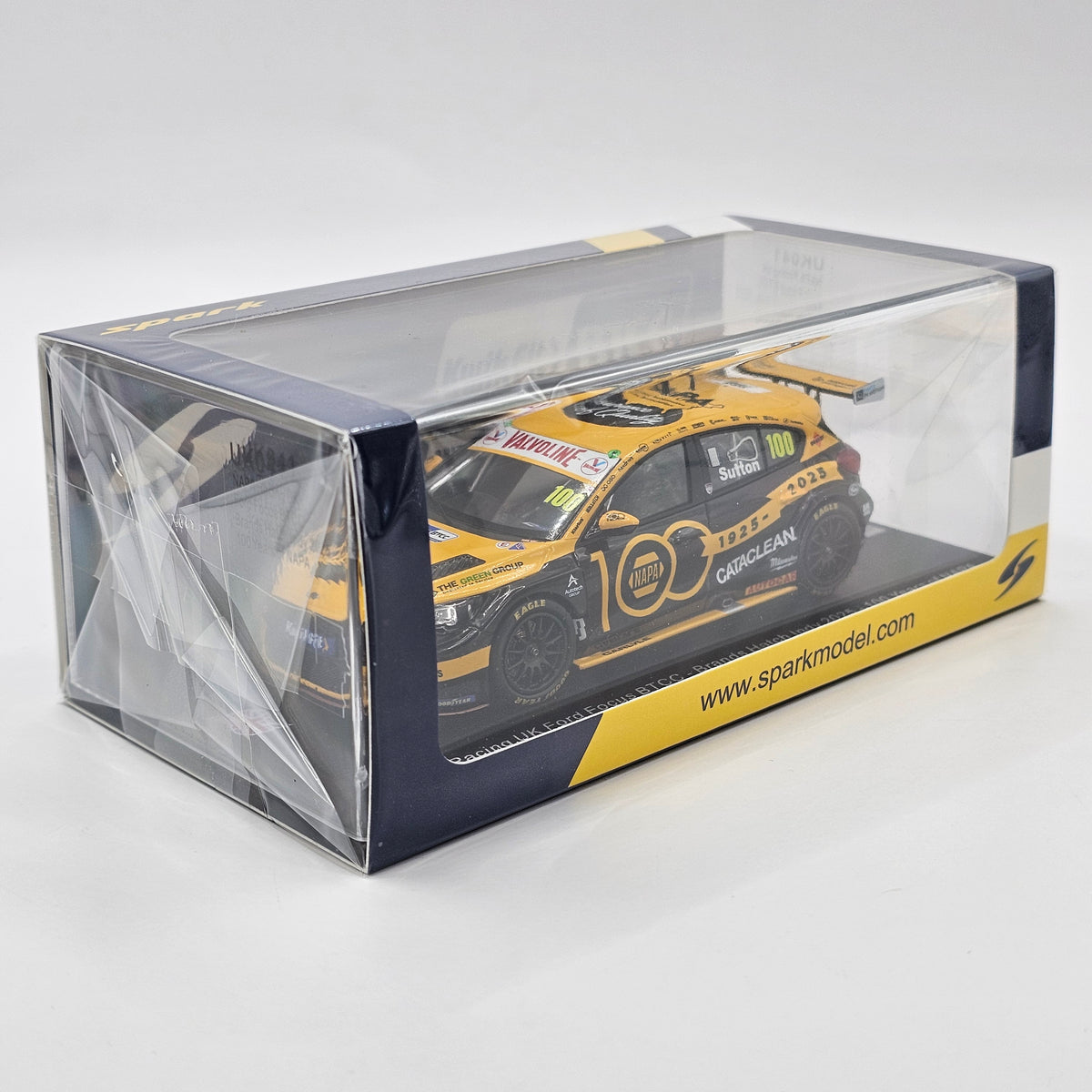 Spark Ford Focus BTCC #100 Ashley Sutton Brands Hatch Indy 2025 1/43 Scale UK041