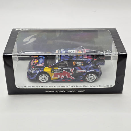 Spark Ford Puma Rally1 #13 M-SPORT Ford World Rally Team Rally Monte Carlo 2025 1/43 Scale