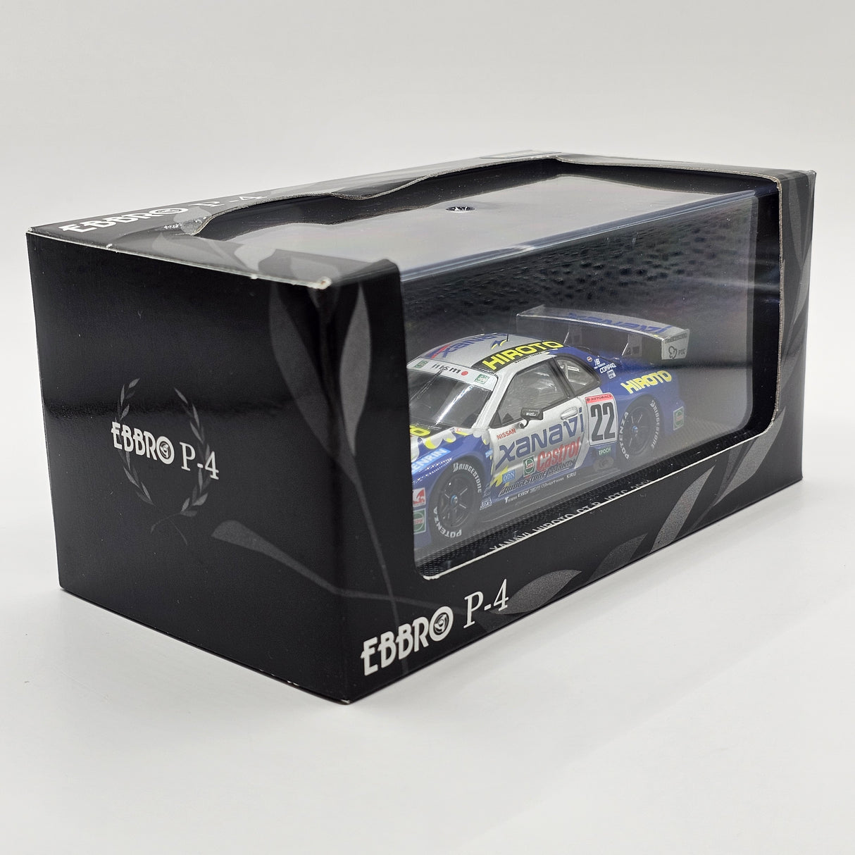 EBBRO P4 Nissan Skyline R34 GT-R #22 Xanavi Hiroto JGTC GT500 2001 1/43 Scale
