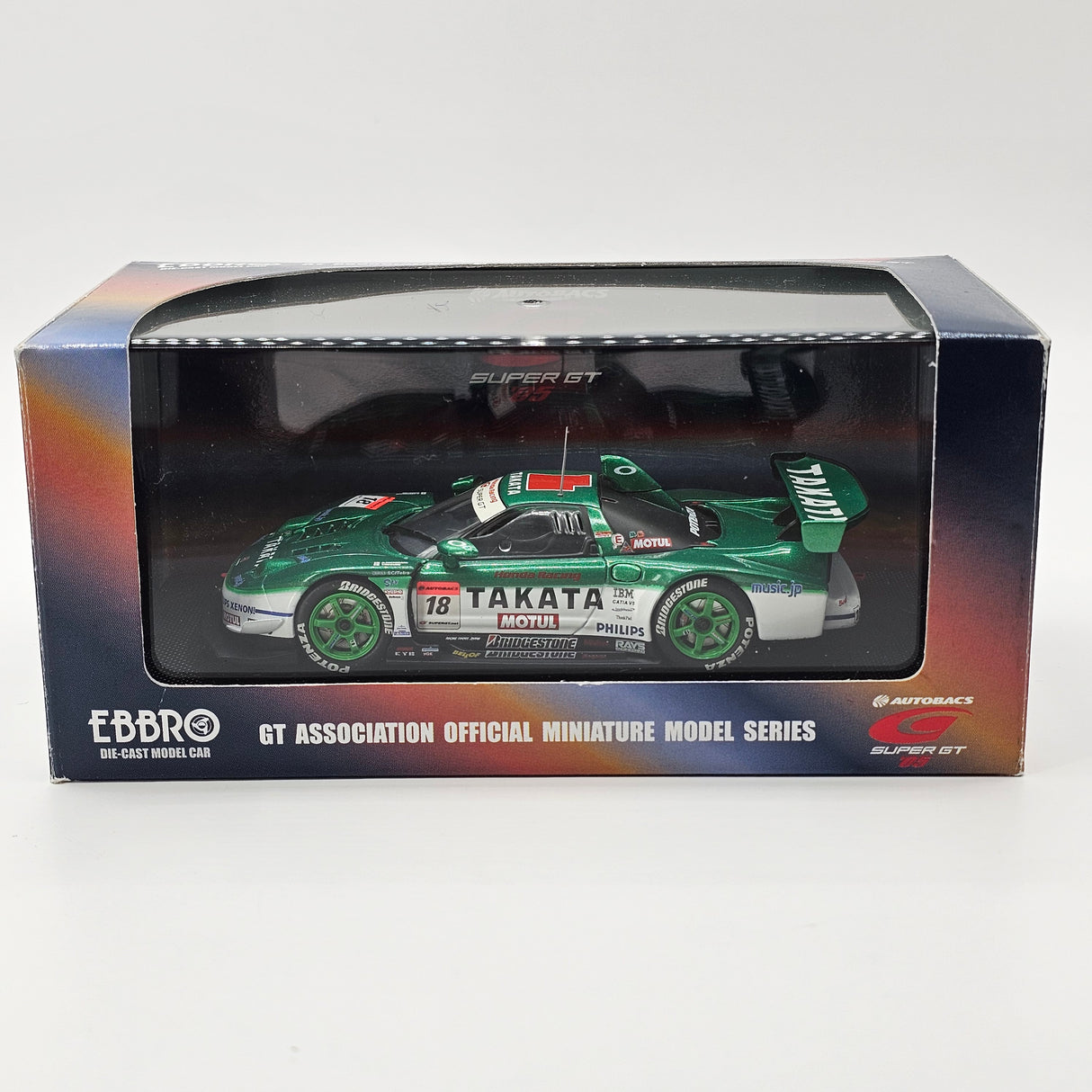EBBRO Honda NSX GT500 #18 Takata Dome Racing Super GT 2005 (Late) 1/43 Scale