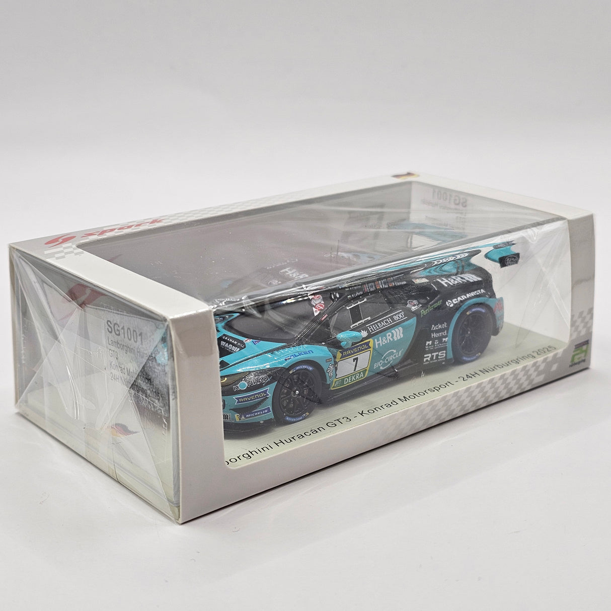 Spark Lamborghini Huracán GT3 Evo 2 #7 Konrad Motorsport 24Hrs Nurburgring 1/43 Scale