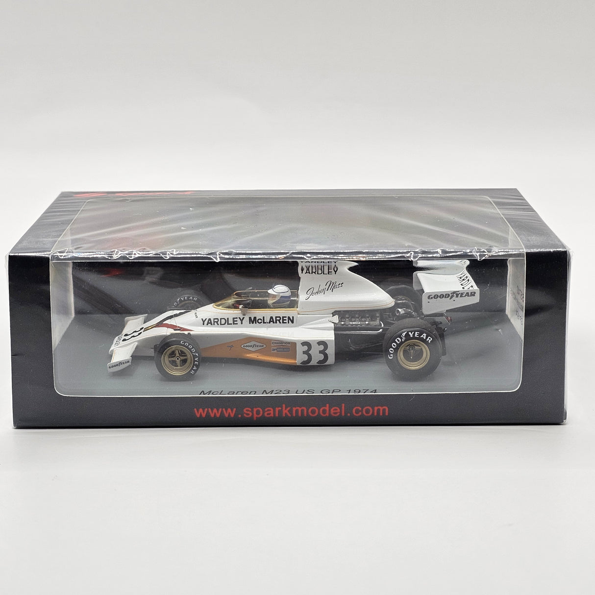 Spark McLaren M23 #33 Jochen Mass 1974 United States Formula 1 GP 1/43 Scale
