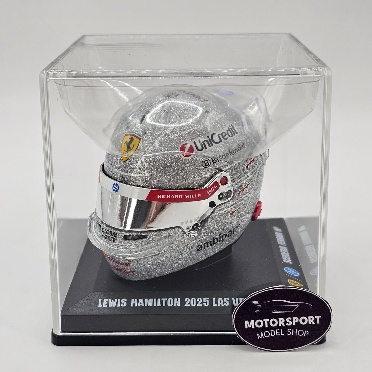 Looksmart Lewis Hamilton Las Vegas GP 2025 Scuderia Ferrari HP 1/5 Scale Helmet LSHEL027