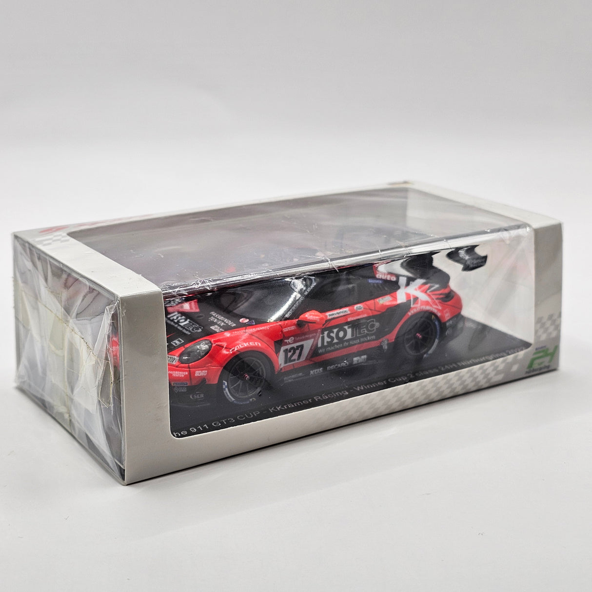 Spark Porsche 911 GT3 Cup #127 KKrämer Racing Cup2 Winner Nurburgring 24 2022 1/43 Scale