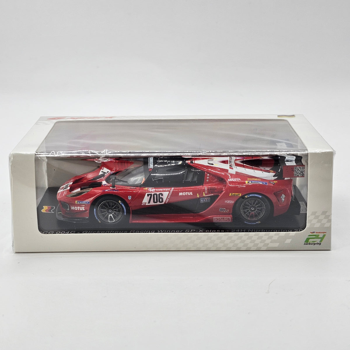 Spark SCG 004C #706 Glickenhaus Racing SP-X Winner 24Hrs Nurburgring 2022 1/43 Scale