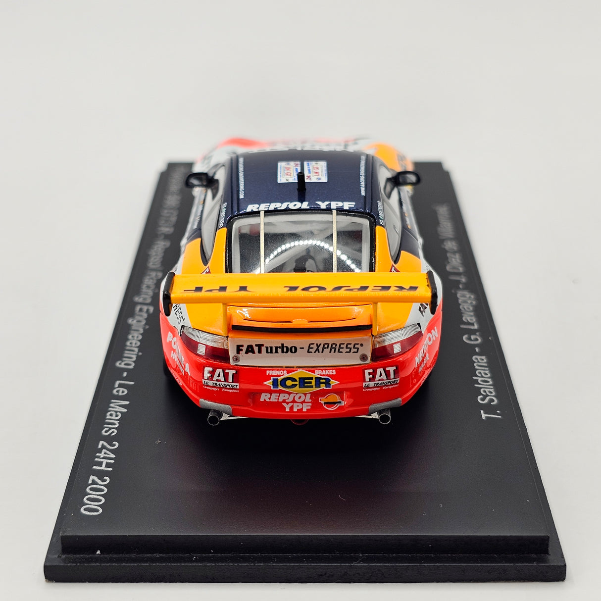 Spark Porsche 911 GT3R #72 Repsol Racing Engineering 24Hrs Le Mans 2000 1/43 Scale