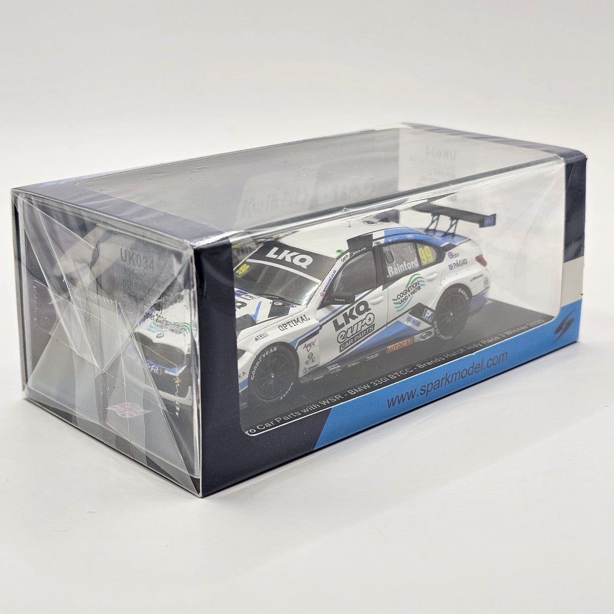 Spark BMW 330i #99 Charles Rainford BTCC 2025 Brands Hatch Race 3 Winner 1/43 Scale UK034