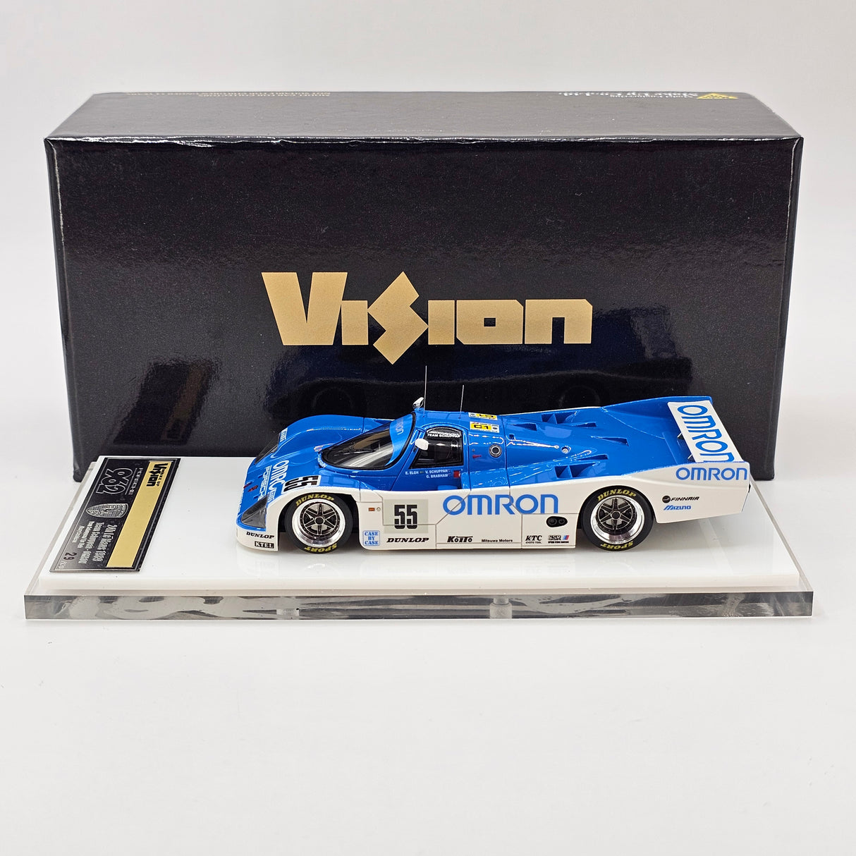 Make Up Vision Porsche 962C #55 Omron Team Schuppan 24Hrs Le Mans 1989 1/43 Scale