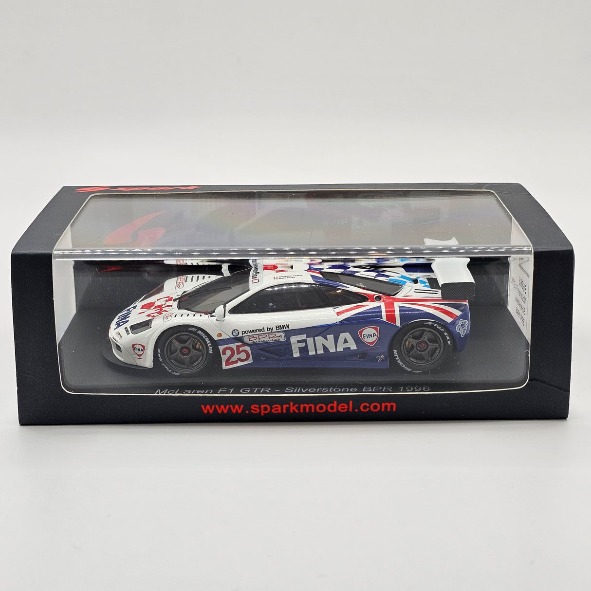 Spark McLaren F1 GTR #25 BMW Motorsport BPR 4 Hours Silverstone 1996 1/43 Scale