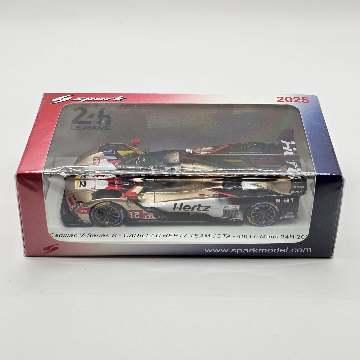 Spark Cadillac V-Series.R #12 Cadillac Hertz Team Jota 24Hrs Le Mans 2025 1/43 Scale