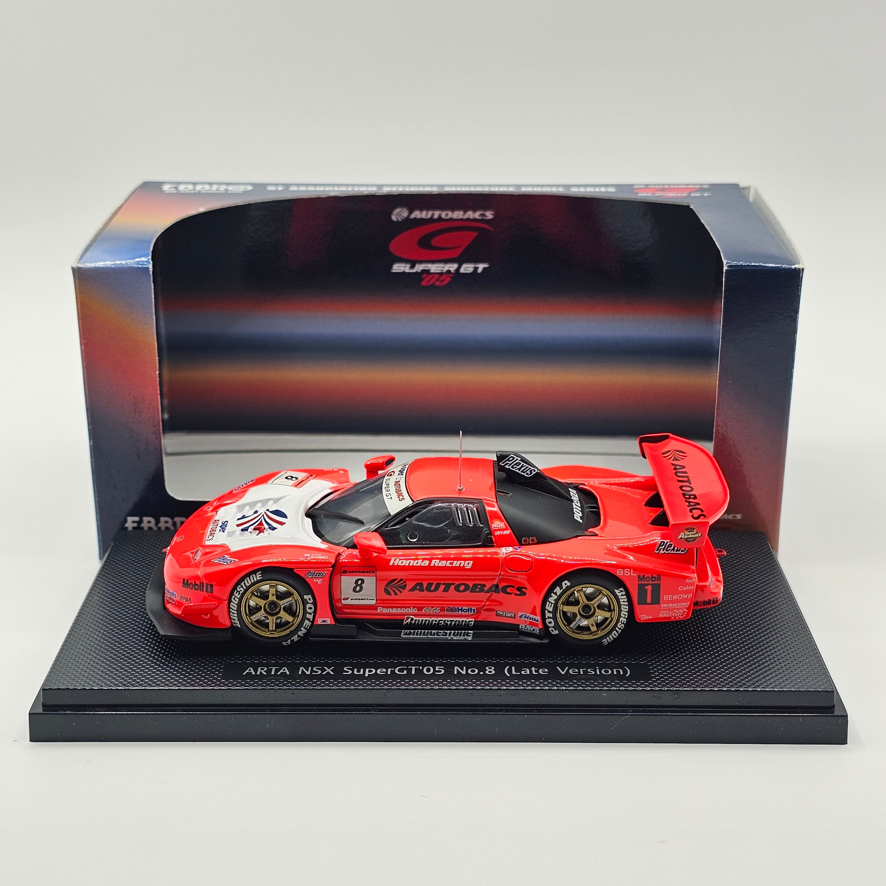 EBBRO Honda NSX #8 ARTA Super GT GT500 2005 (Late Version) 1/43 Scale