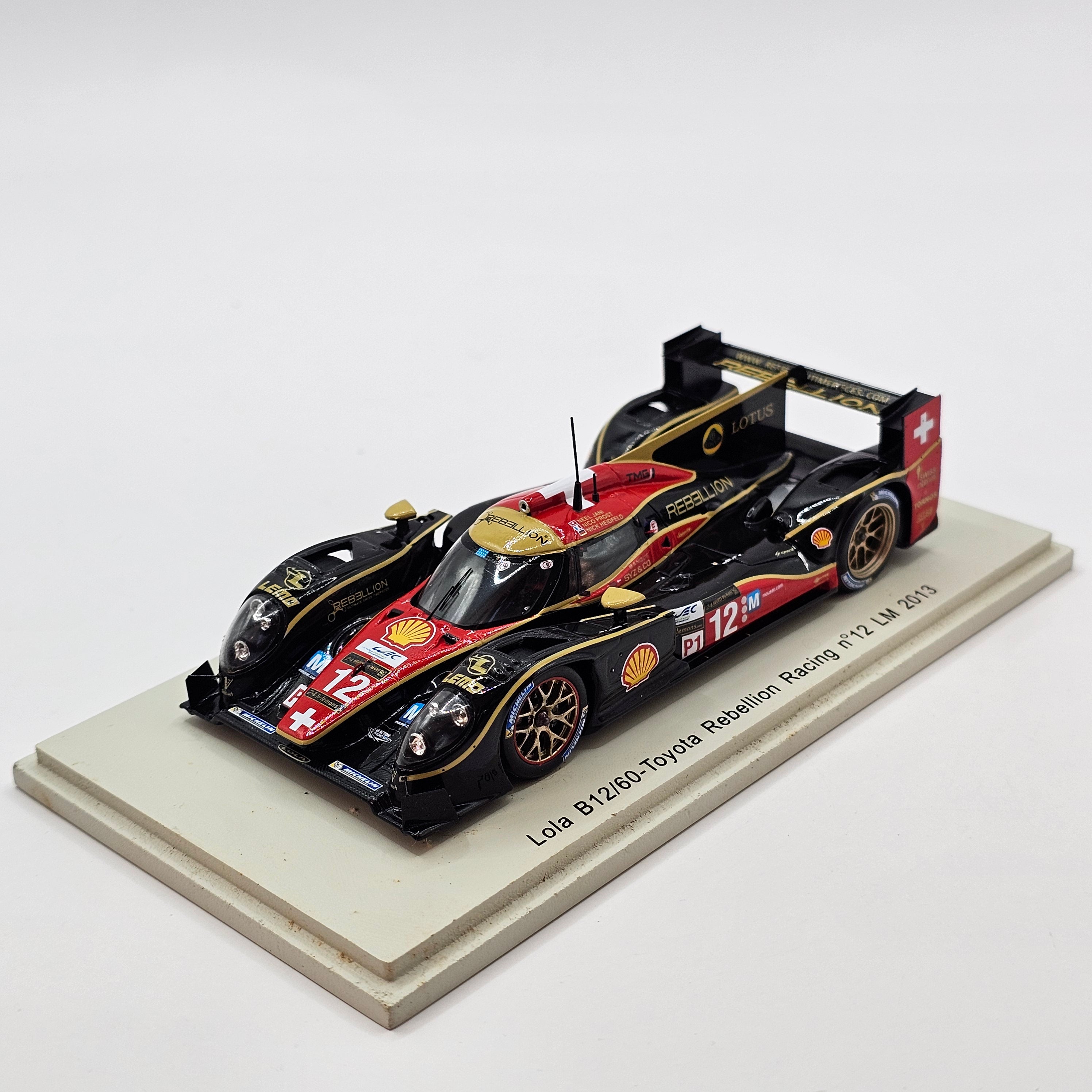 Spark Lola B12/60 Toyota #12 Rebellion Racing Le Mans 2013 1/43 Scale