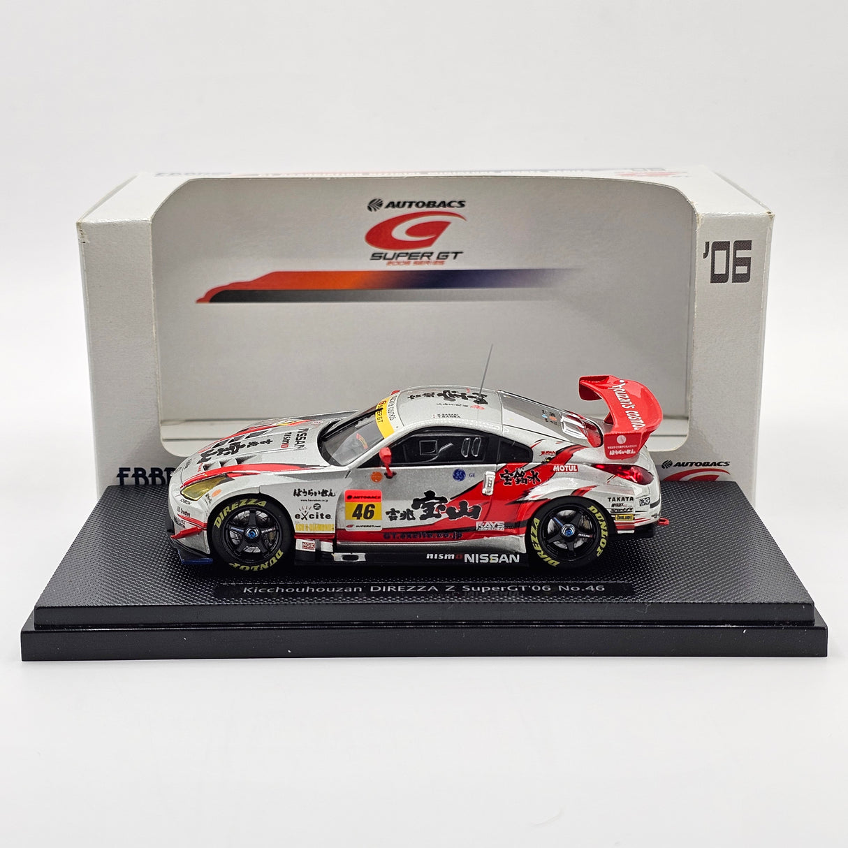 EBBRO Nissan Fairlady Z #46 Direzza MOLA Super GT GT300 2006 1/43 Scale
