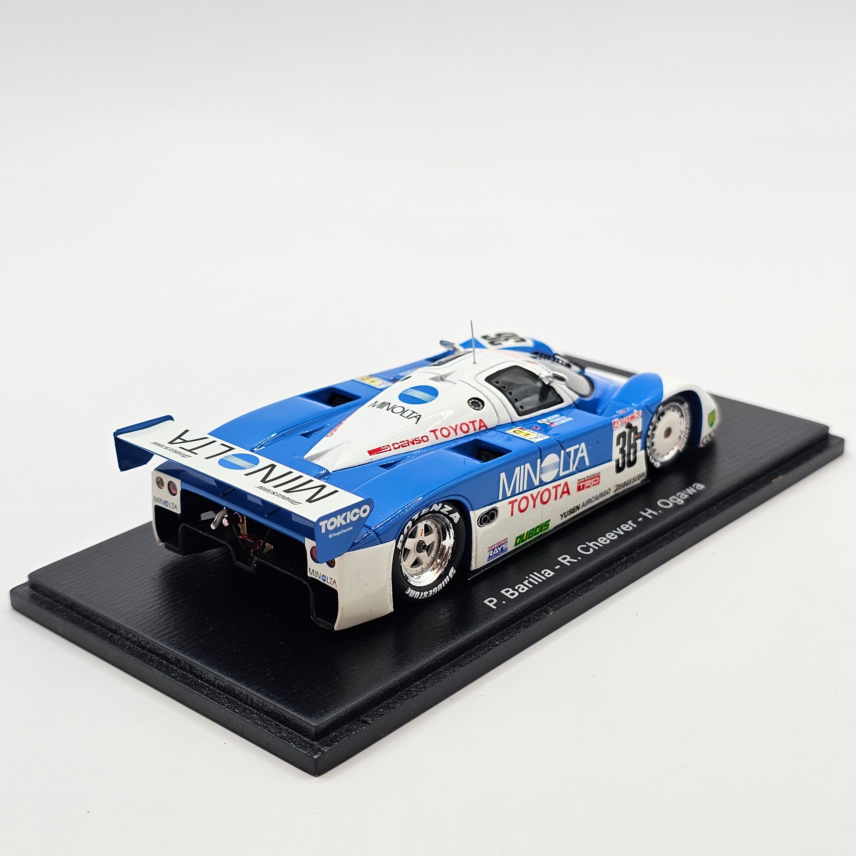 Spark Toyota 89C-V #36 Toyota Team TOM'S 24Hrs Le Mans 1989 1/43 Scale