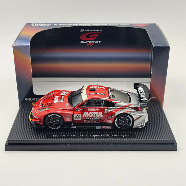 EBBRO Nissan Z #22 Motul Pitwork Super GT GT500 2005 Malaysia 1/43 Sca