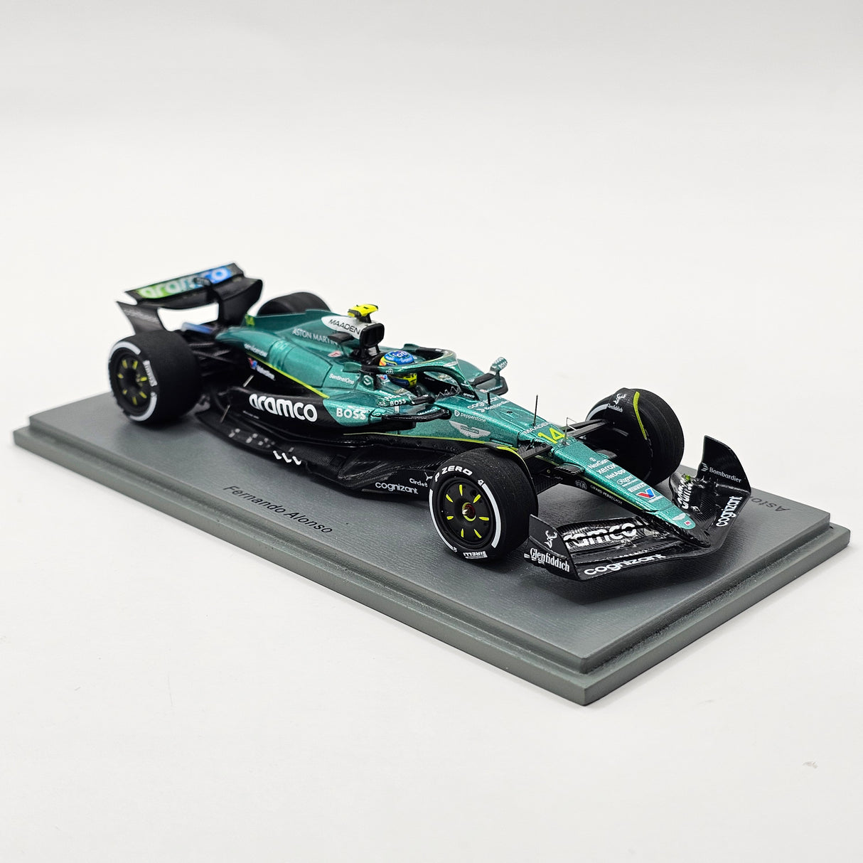 Spark Aston Martin AMR25 #14 Fernando Alonso Japanese GP 2025 1/43 Scale