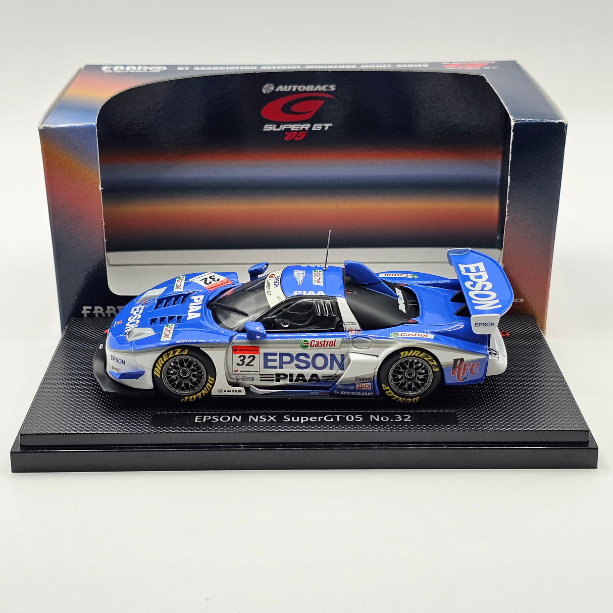 EBBRO Honda NSX #32 Epson Nakajima Racing Super GT GT500 2005 1/43 Scale