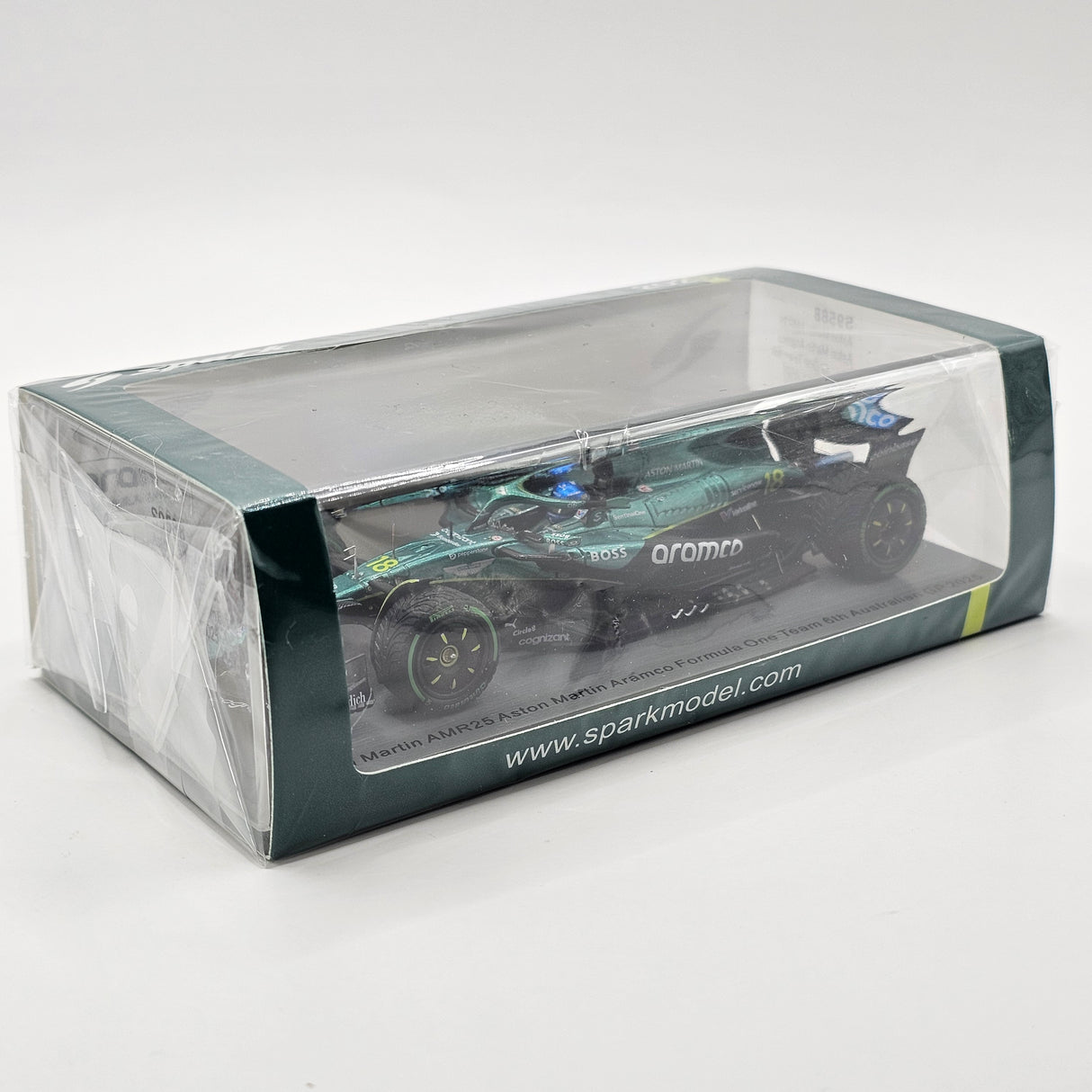 Spark Aston Martin AMR25 #18 Lance Stroll 6th Australian GP 2025 1/43 Scale S9588