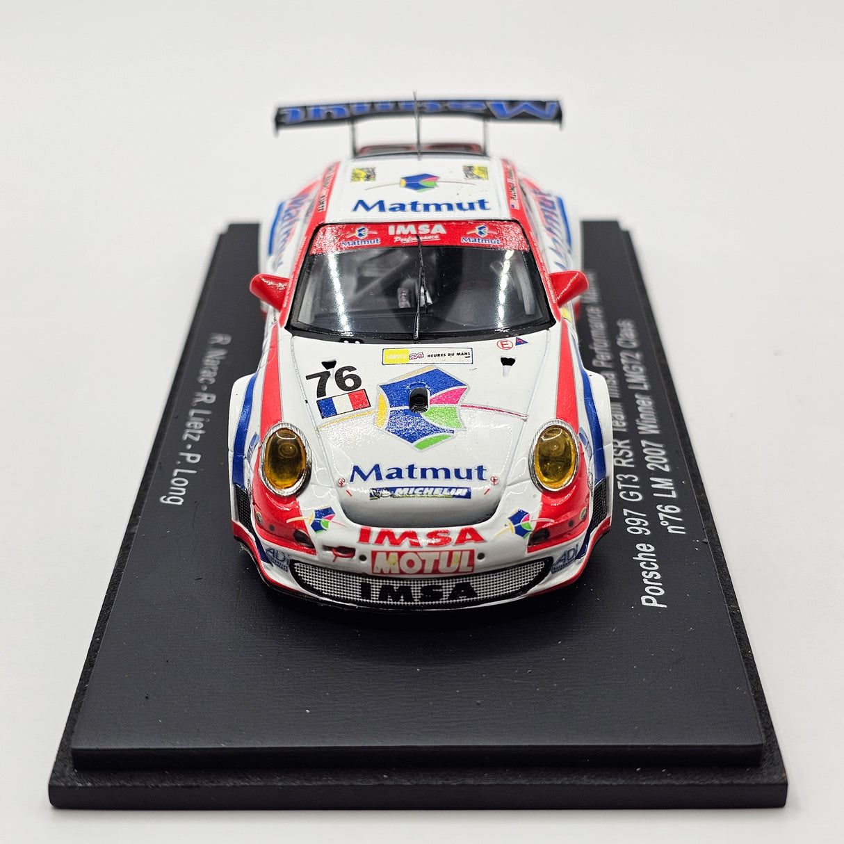 Spark Porsche 997 GT3-RSR #76 IMSA Performance Matmut 24Hrs Le Mans 2007 1/43 Scale