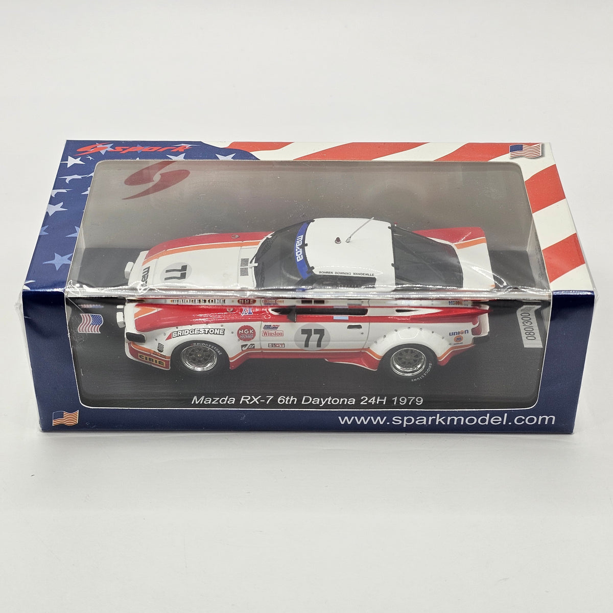 Spark Mazda RX-7 #77 Mazda Technical Center 24Hrs Daytona 1979 1/43 Scale