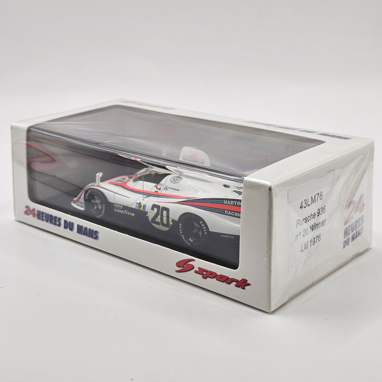 Spark Porsche 936 #20 Martini Racing Porsche System 24Hrs Le Mans Winner 1976 1/43 Scale