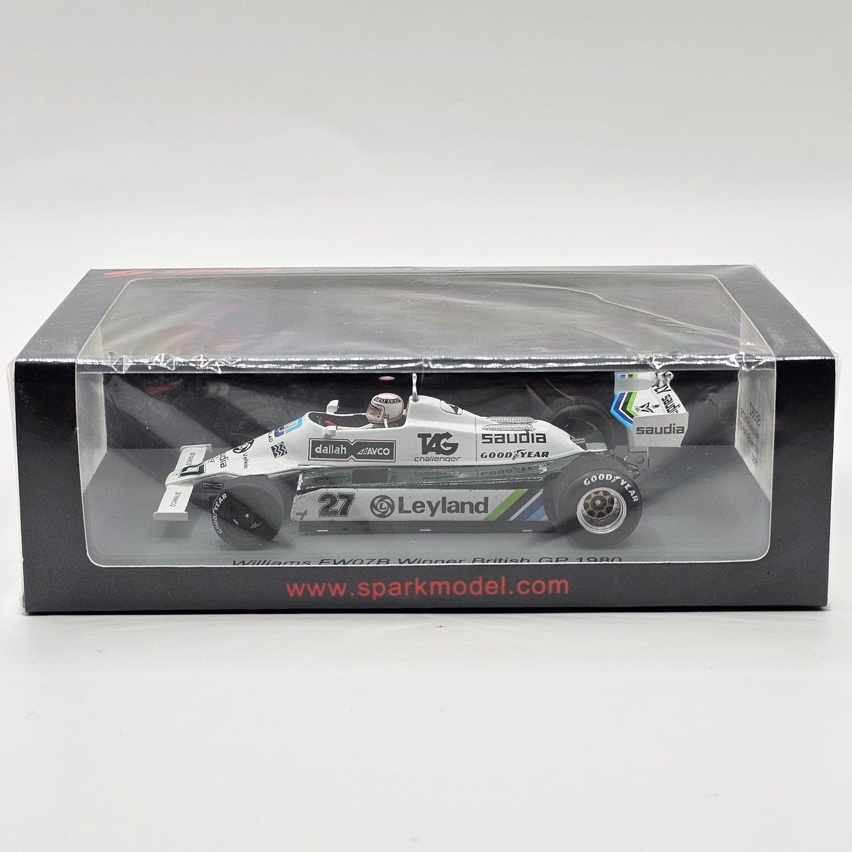 Spark Williams FW07B #27 Alan Jones British Formula 1 GP Winner 1980 1/43 Scale