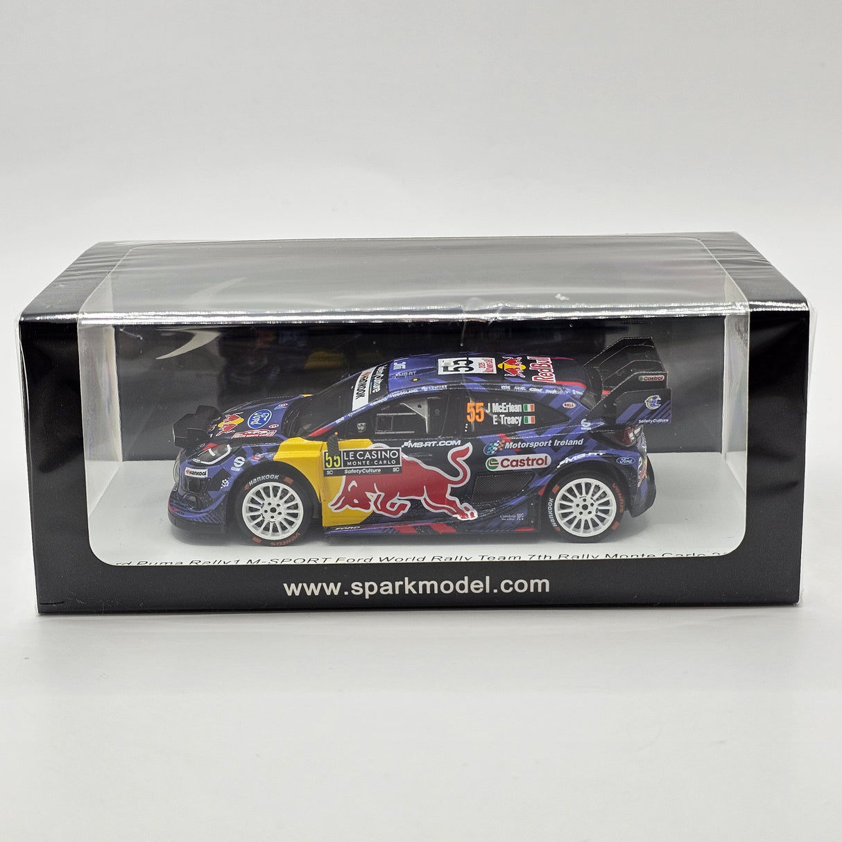 Spark Ford Puma Rally1 #55 M-SPORT Ford World Rally Team 7th Rally Monte Carlo 2025 1/43 Scale