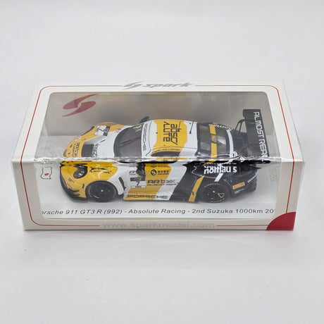 Spark Porsche 911 GT3R 992 #7 Absolute Racing 2nd Suzuka 1000KM 2025 1/43 Scale SJ185