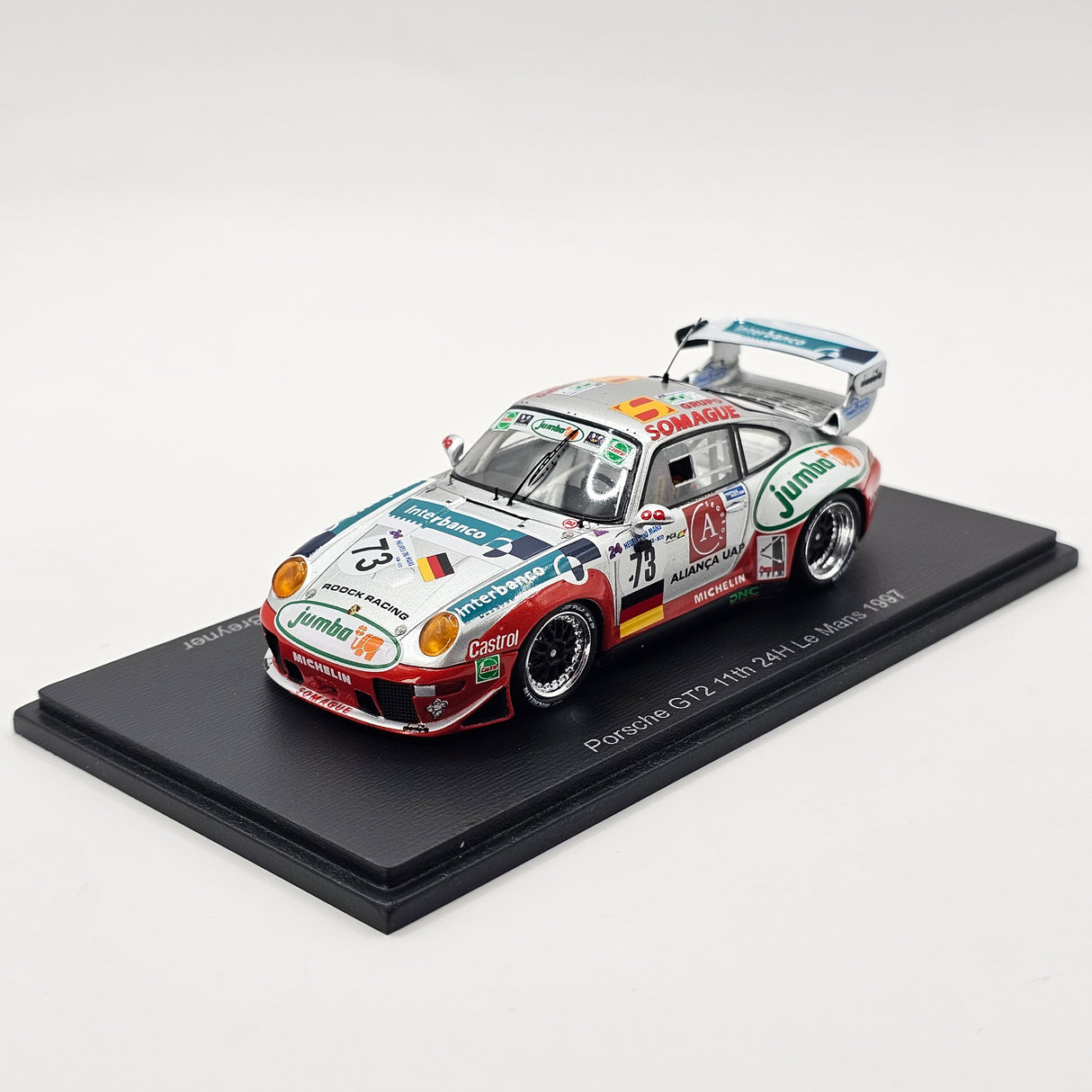 Spark Porsche 911 GT2 #73 Roock Racing Team 24Hrs Le Mans 1997 1/43 Scale S9909