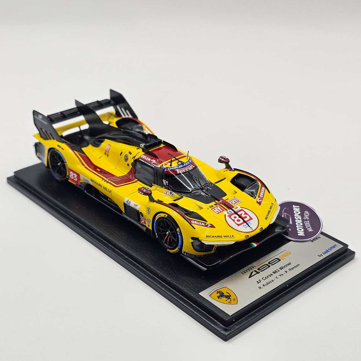 Looksmart Ferrari 499P #83 AF Corse 24Hrs Le Mans 2025 Winner 1/43 Scale LSLM190