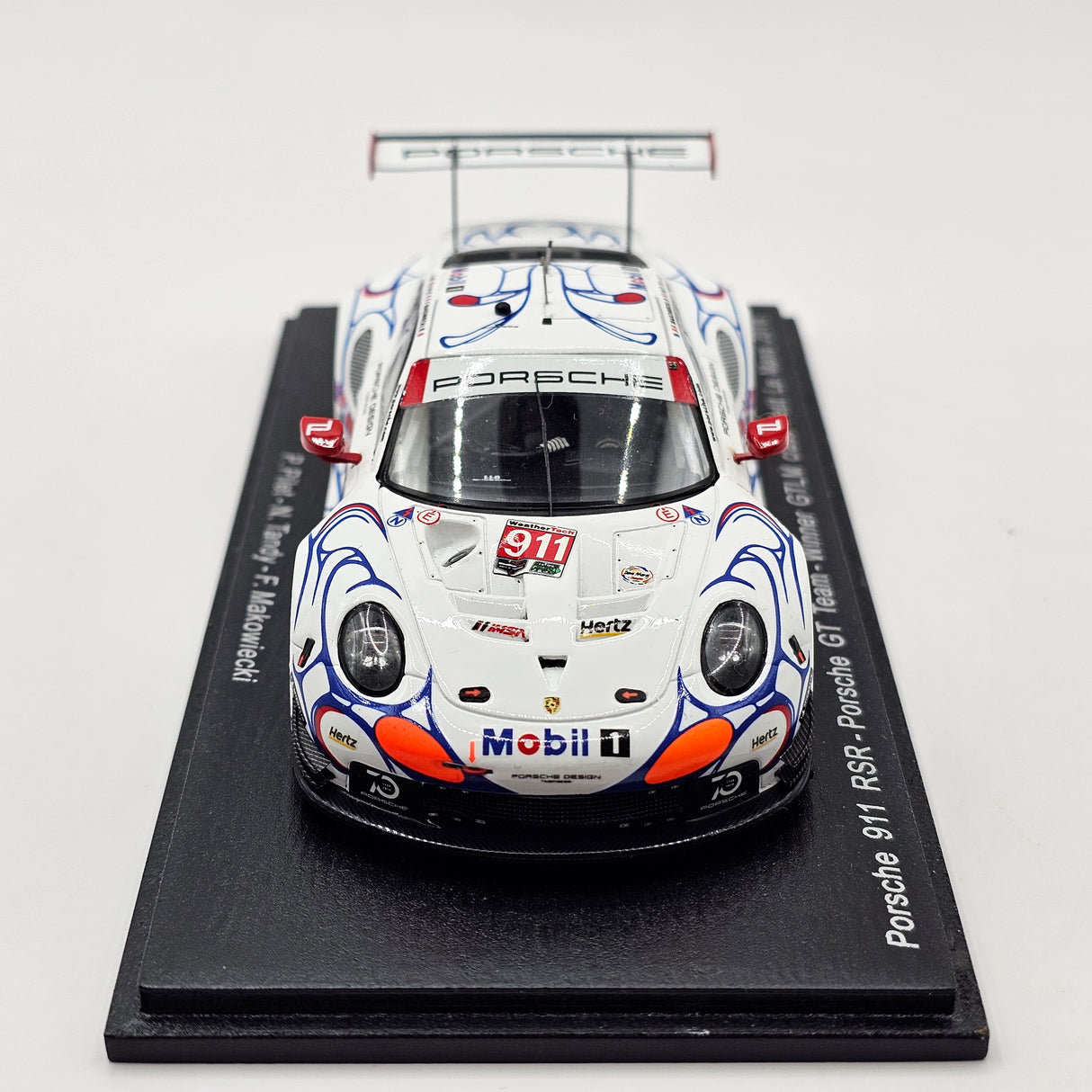 Spark Porsche 911 RSR #911 Porsche GT Team GTLM Winner Petit Le Mans 2018 1/43 Scale