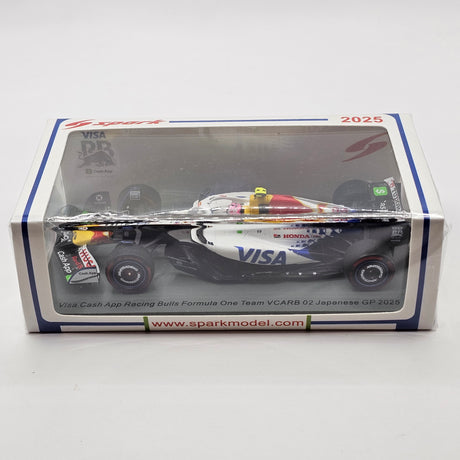 Spark Racing Bulls Honda RBPT VCARB 02 #30 Liam Lawson Japanese GP 2025 1/43 Scale