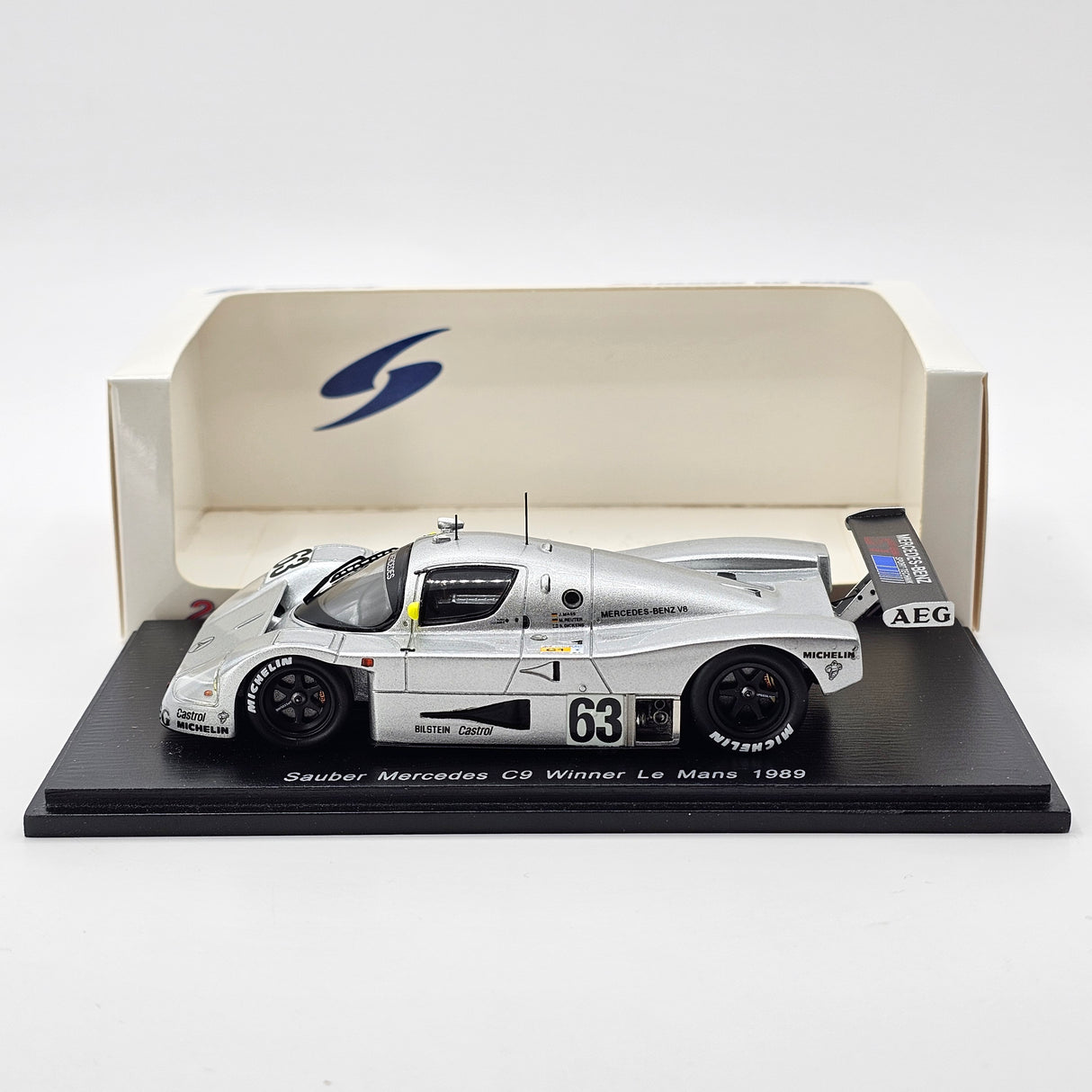 Spark Sauber C9 #63 Team Sauber Mercedes Winner 24Hrs Le Mans 1989 1/43 Scale