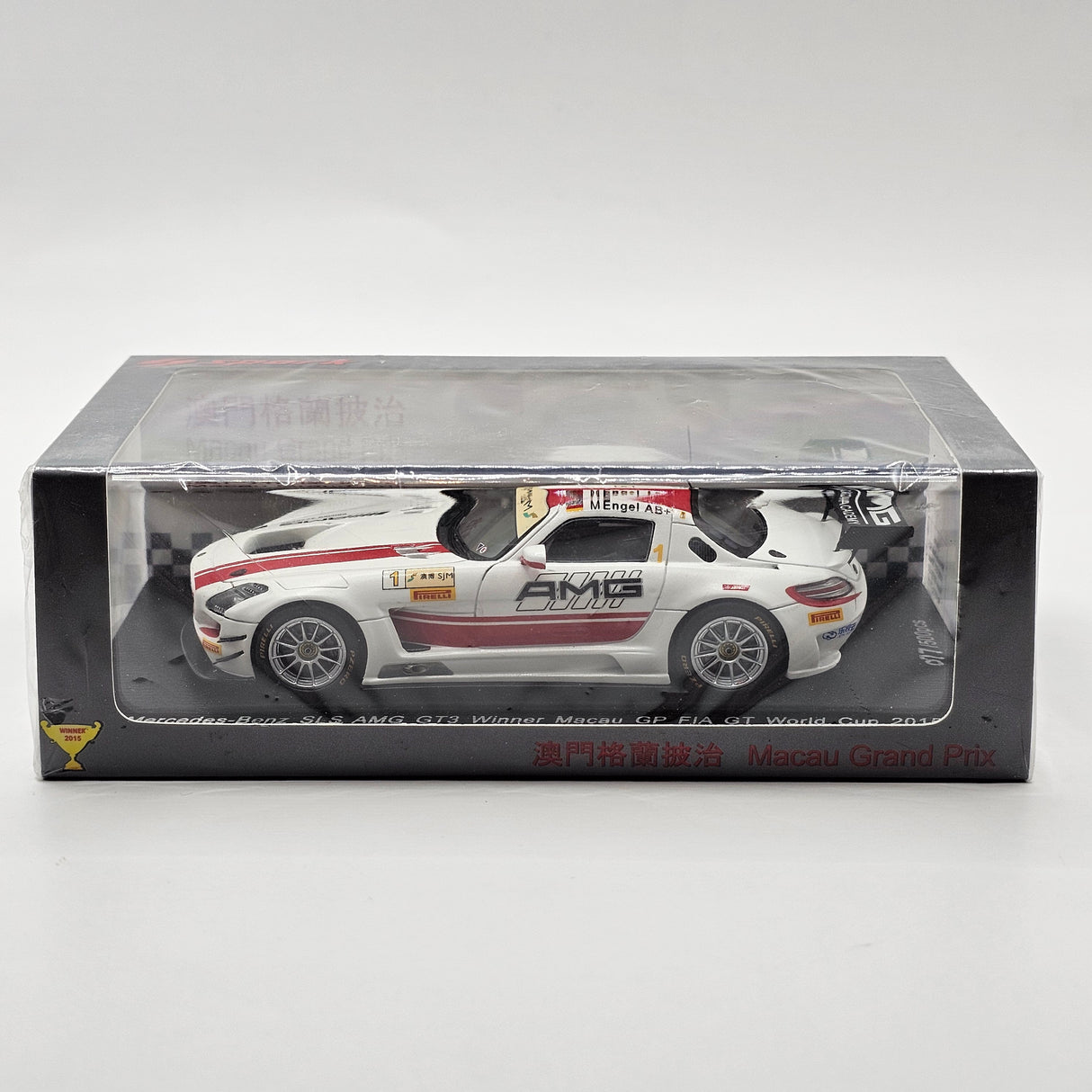 Spark Mercedes SLS AMG GT3 #1 Maro Engel Macau GP 2015 Winner 1/43 Scale