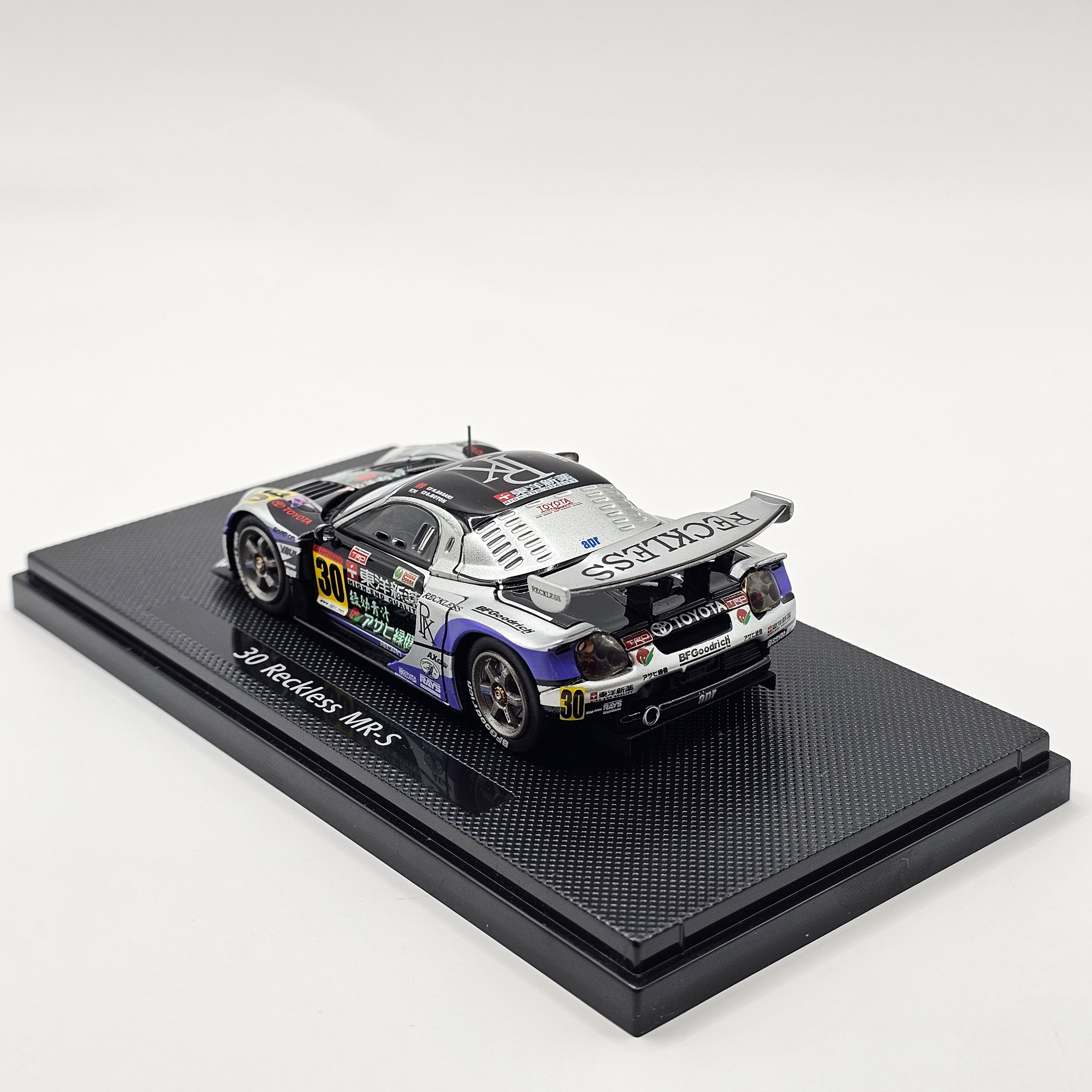 ミニカー GR171 EBBRO 30 Reckles MR-S SIVER/BLACK EBBRO Toyota MR-S #30 Team Reckless JGTC GT300 2004 1/43 Scale
